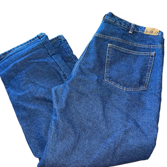 Red Head Men’s Flannel Lined Denim Jeans Size 44x30 100% Cotton Warm Winter Jean - Picture 1 of 5